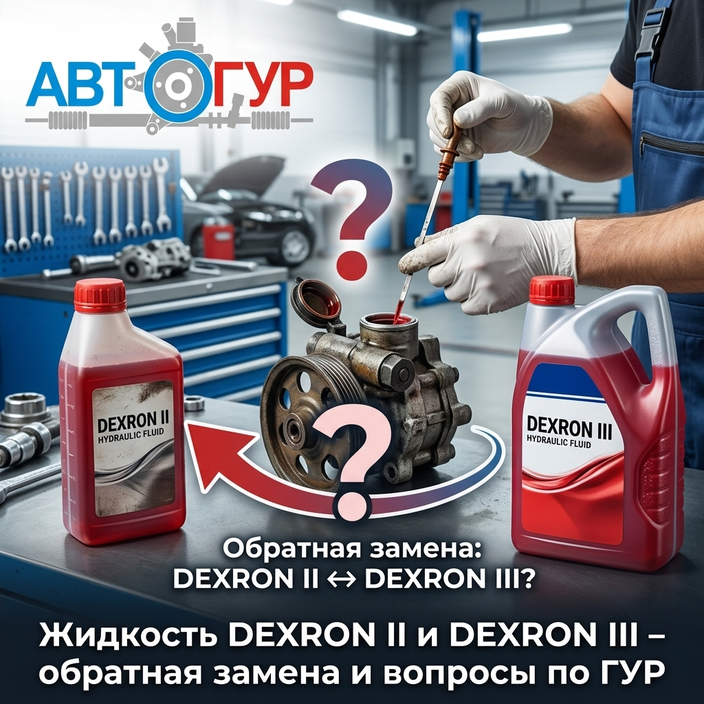 Жидкость Dexron II и Dexron III – обратная замена и вопросы по ГУР