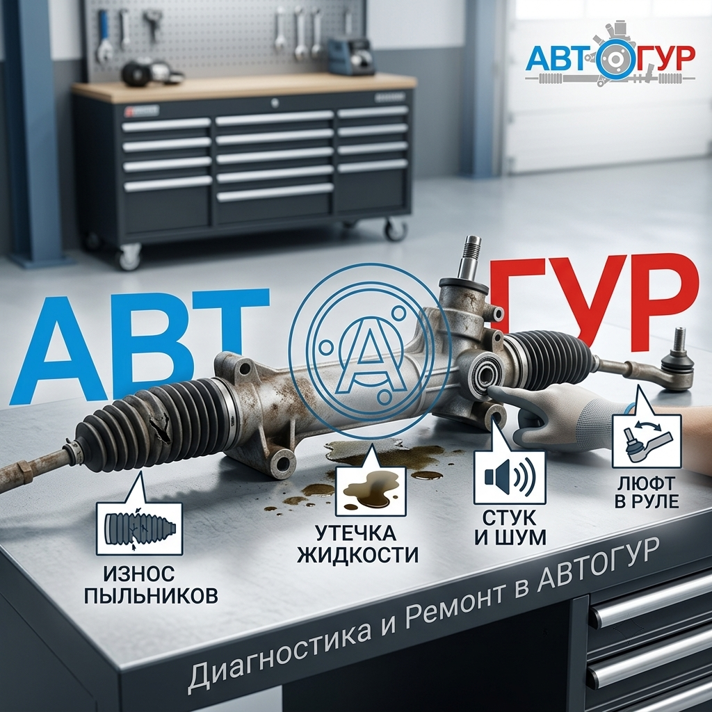 Рулевая рейка, признаки неисправности