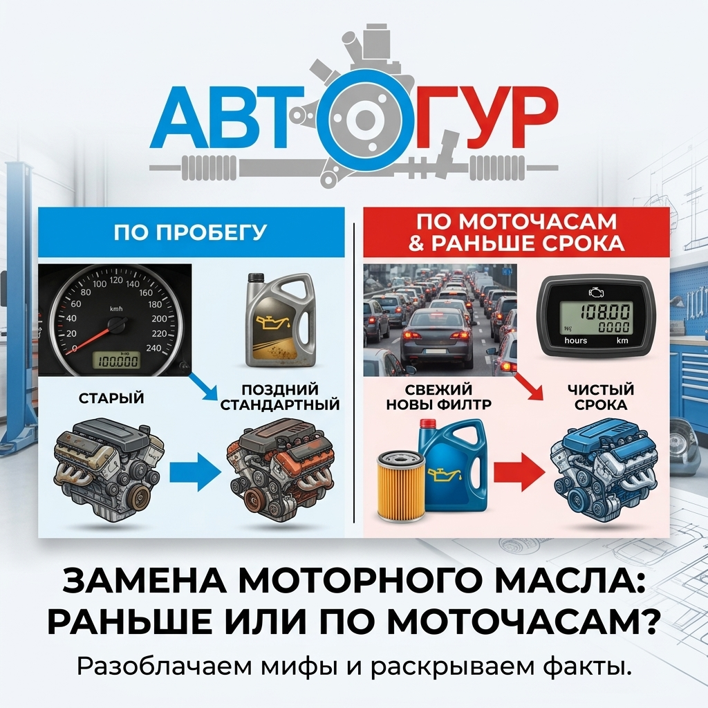 Замена моторного масла раньше срока и по моточасам – что тут можно сказать?