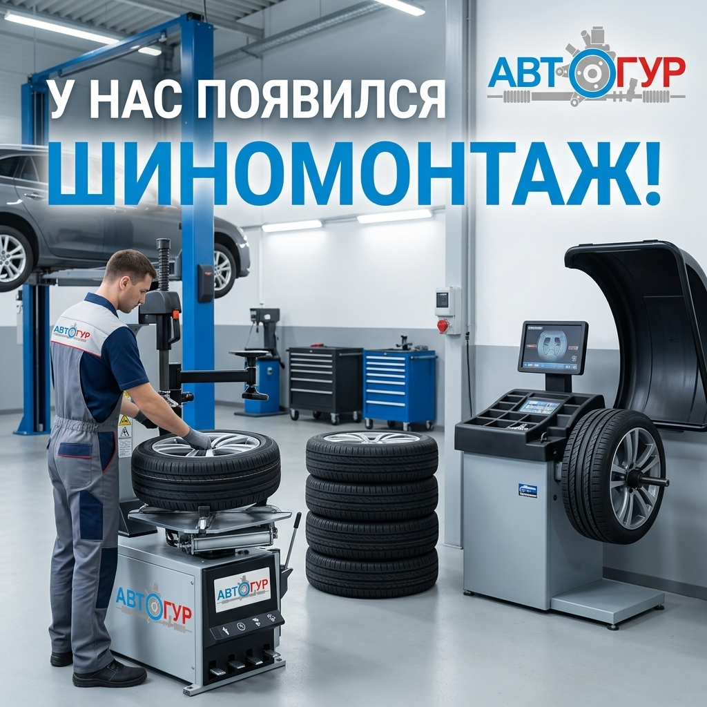 У нас появился шиномонтаж